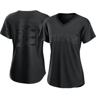 Black Authentic Tanner Houck Women's Boston Red Pitch Fashion Jersey