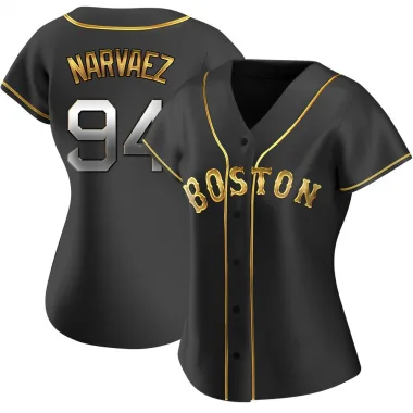 Black Golden Replica Carlos Narvaez Women's Boston Red Alternate Jersey