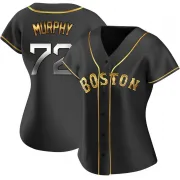 Black Golden Replica Chris Murphy Women's Boston Red Alternate Jersey