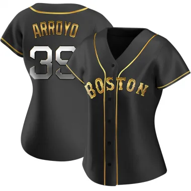 Black Golden Replica Christian Arroyo Women's Boston Red Alternate Jersey