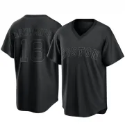 Black Replica Hirokazu Sawamura Youth Boston Red Pitch Fashion Jersey