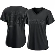 Black Replica Lucas Giolito Women's Boston Red Pitch Fashion Jersey