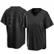 Black Replica Tanner Houck Youth Boston Red Pitch Fashion Jersey