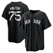 Black/White Replica Brandon Walter Men's Boston Red Jersey