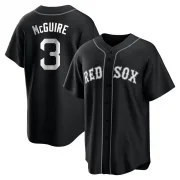 Black/White Replica Reese McGuire Men's Boston Red Jersey