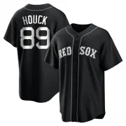 Black/White Replica Tanner Houck Youth Boston Red Jersey