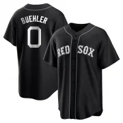 Black/White Replica Walker Buehler Youth Boston Red Jersey