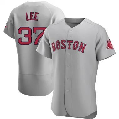 Gray Authentic Bill Lee Men's Boston Red Road Jersey