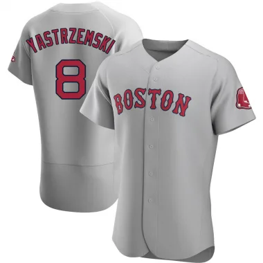 Gray Authentic Carl Yastrzemski Men's Boston Red Road Jersey