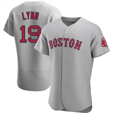 Gray Authentic Fred Lynn Men's Boston Red Road Jersey