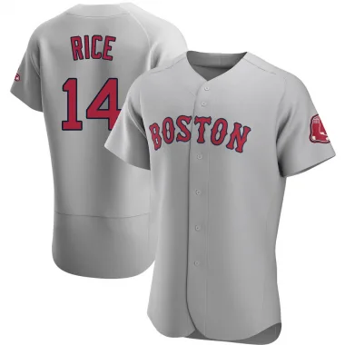 Gray Authentic Jim Rice Men's Boston Red Road Jersey