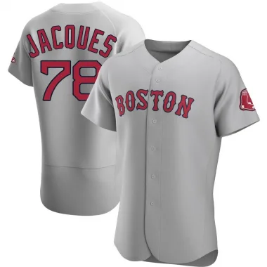 Gray Authentic Joe Jacques Men's Boston Red Road Jersey