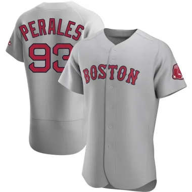 Gray Authentic Luis Perales Men's Boston Red Road Jersey