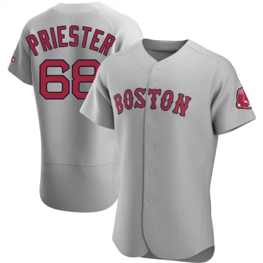 Gray Authentic Quinn Priester Men's Boston Red Road Jersey