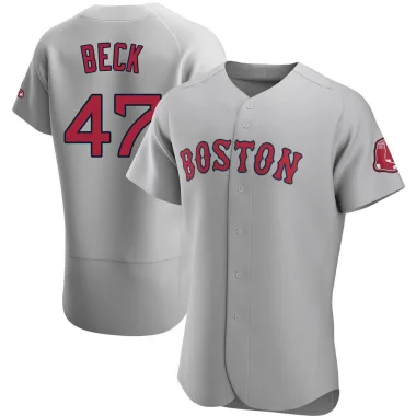 Gray Authentic Rod Beck Men's Boston Red Road Jersey