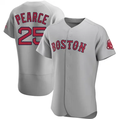 Gray Authentic Steve Pearce Men's Boston Red Road Jersey