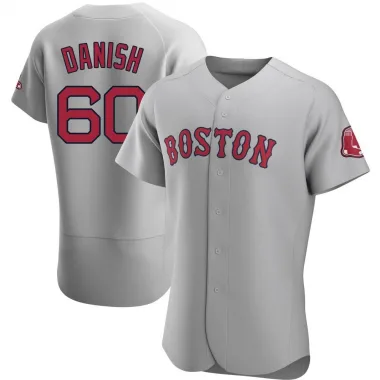 Gray Authentic Tyler Danish Men's Boston Red Road Jersey