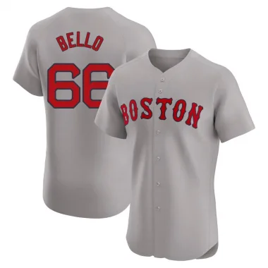 Gray Elite Brayan Bello Men's Boston Red Road Jersey