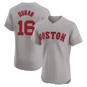 Gray Elite Jarren Duran Men's Boston Red Road Jersey