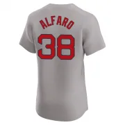 Gray Elite Jorge Alfaro Men's Boston Red Road Jersey