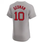 Gray Elite Rich Gedman Men's Boston Red Road Jersey