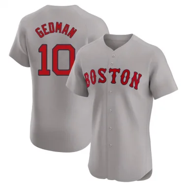 Gray Elite Rich Gedman Men's Boston Red Road Jersey