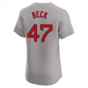 Gray Elite Rod Beck Men's Boston Red Road Jersey