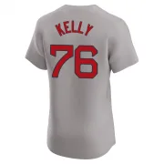 Gray Elite Zack Kelly Men's Boston Red Road Jersey