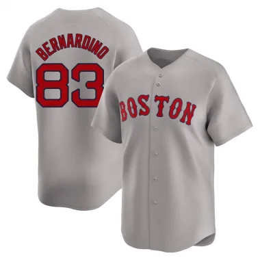 Gray Limited Brennan Bernardino Youth Boston Red Away Jersey