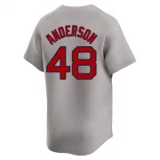 Gray Limited Chase Anderson Men's Boston Red Away Jersey