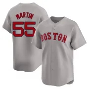 Gray Limited Chris Martin Men's Boston Red Away Jersey