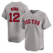 Gray Limited Connor Wong Men's Boston Red Away Jersey