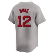 Gray Limited Connor Wong Men's Boston Red Away Jersey