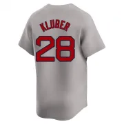 Gray Limited Corey Kluber Men's Boston Red Away Jersey