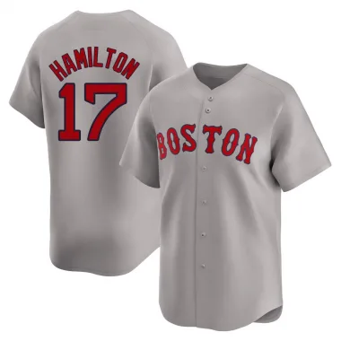 Gray Limited David Hamilton Youth Boston Red Away Jersey