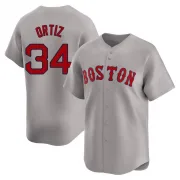 Gray Limited David Ortiz Youth Boston Red Away Jersey