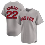 Gray Limited Garrett Whitlock Men's Boston Red Away Jersey