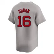 Gray Limited Jarren Duran Men's Boston Red Away Jersey