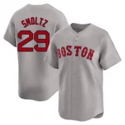 Gray Limited John Smoltz Men's Boston Red Away Jersey