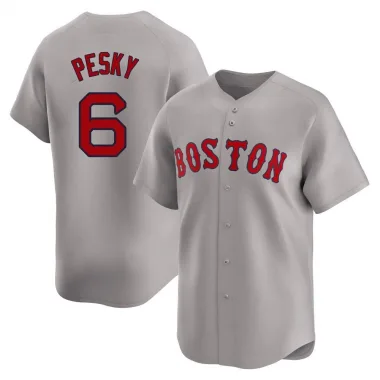 Gray Limited Johnny Pesky Men's Boston Red Away Jersey