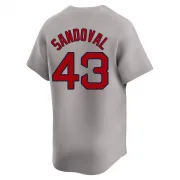 Gray Limited Patrick Sandoval Men's Boston Red Away Jersey