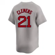 Gray Limited Roger Clemens Men's Boston Red Away Jersey