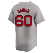 Gray Limited Tyler Danish Men's Boston Red Away Jersey