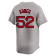 Gray Limited Wilyer Abreu Men's Boston Red Away Jersey