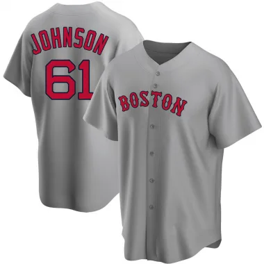 Gray Replica Brian Johnson Youth Boston Red Road Jersey