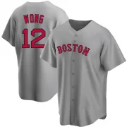 Gray Replica Connor Wong Men's Boston Red Road Jersey