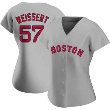 Gray Replica Greg Weissert Women's Boston Red Road Jersey