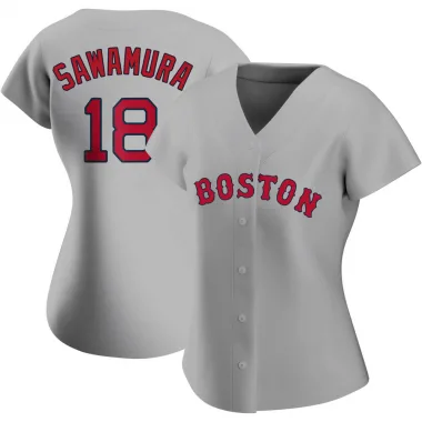 Gray Replica Hirokazu Sawamura Women's Boston Red Road Jersey