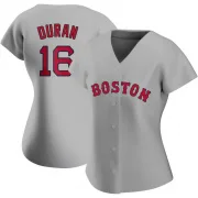 Gray Replica Jarren Duran Women's Boston Red Road Jersey