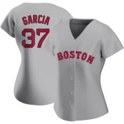 Gray Replica Jhostynxon Garcia Women's Boston Red Road Jersey